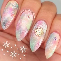 Daily Charme Mini Snowflake / Gold Charms 6 Daily Charme Mini Snowflake / Gold Charms