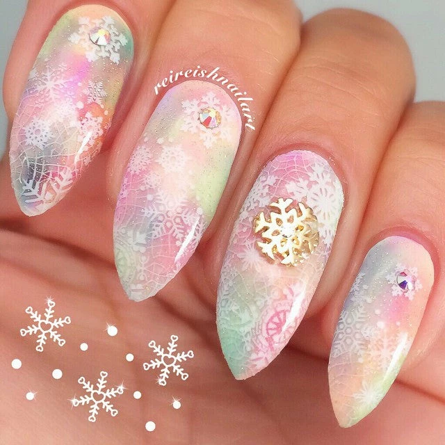 Daily Charme Mini Snowflake / Gold Charms 3 Daily Charme Mini Snowflake / Gold Charms