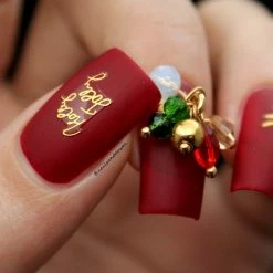 Daily Charme Pom Pom Gem Dangles / Festive