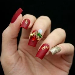 Daily Charme Pom Pom Gem Dangles / Festive