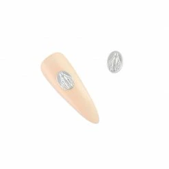 Daily Charme Dollar Store Retro Charms / Saint Medallion / Silver