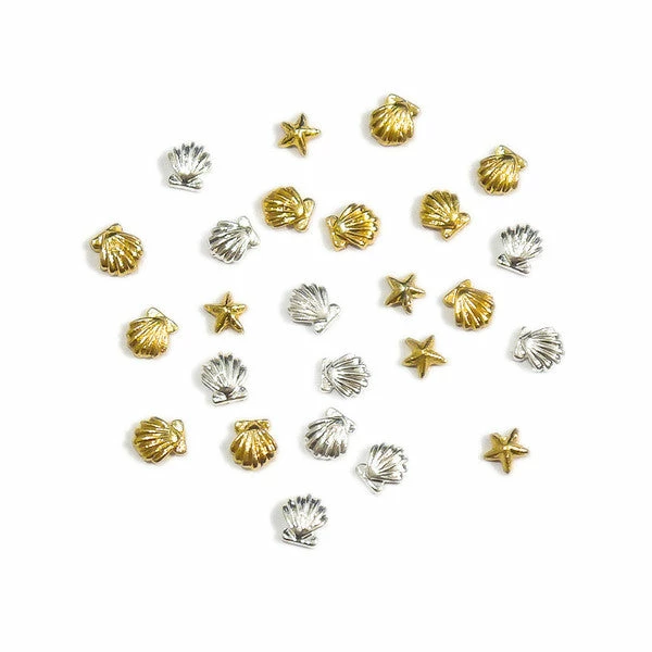 1688 Summer Nails Seashell & Starfish Set 1 1688 Summer Nails Seashell & Starfish Set
