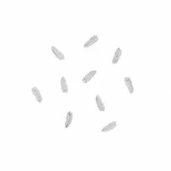 1688 Tiny Feathers / Silver Charms