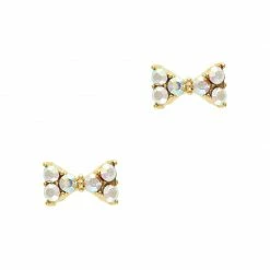 Daily Charme Simple Ribbon / Swarovski Charm / Gold / AB Crystal