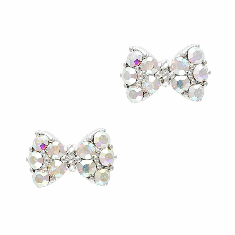 Daily Charme Best Sellers Princess Bow / Swarovski Charm / Silver / AB Crystal 1 Daily Charme Best Sellers Princess Bow / Swarovski Charm / Silver / AB Crystal