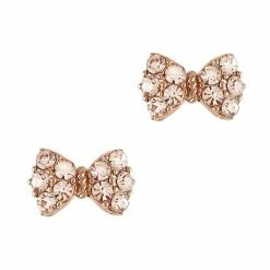 Daily Charme Best Sellers Princess Bow / Swarovski Charm / Rose Gold / Silk