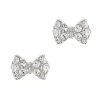 Daily Charme Princess Bow / Swarovski Charm / Silver / Clear Crystal