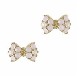 Daily Charme Charms Princess Bow / Swarovski Charm / Gold / Rose Water Opal