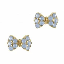 Daily Charme Charms Princess Bow / Swarovski Charm / Gold / Air Blue Opal