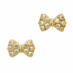 Daily Charme Charms Princess Bow / Swarovski Charm / Gold / Metallic Sunshine