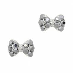 Daily Charme Princess Bow / Swarovski Charm / Silver / Light Chrome