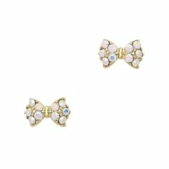 Daily Charme Petite Princess Bow / Swarovski Charm / Gold / AB Crystal