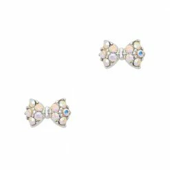 Daily Charme Petite Princess Bow / Swarovski Charm / Silver / AB Crystal Best Sellers