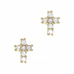 Daily Charme Mini Cross / Zircon Charm / Gold Charms
