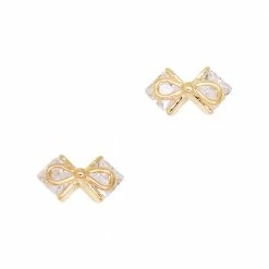 Daily Charme Boutique Bow / Zircon Charm / Gold