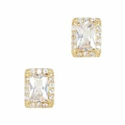Daily Charme Gilded Rectangle / Zircon Charm / Gold Charms