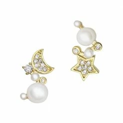 Daily Charme Star & Moon / Zircon Charm / Gold Charms