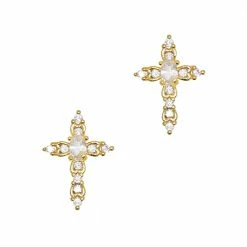 Daily Charme Ornate Cross / Zircon Charm / Gold Charms