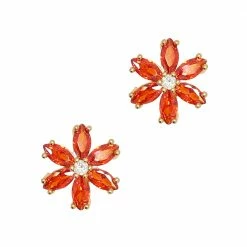 Daily Charme Charms Poinsettia / Zircon Charm / Gold