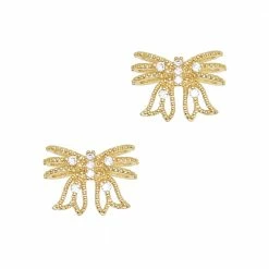 Daily Charme Celebration Bow / Zircon Charm / Gold