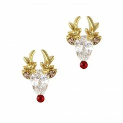 Daily Charme Rudolph The Reindeer / Zircon Charm / Gold