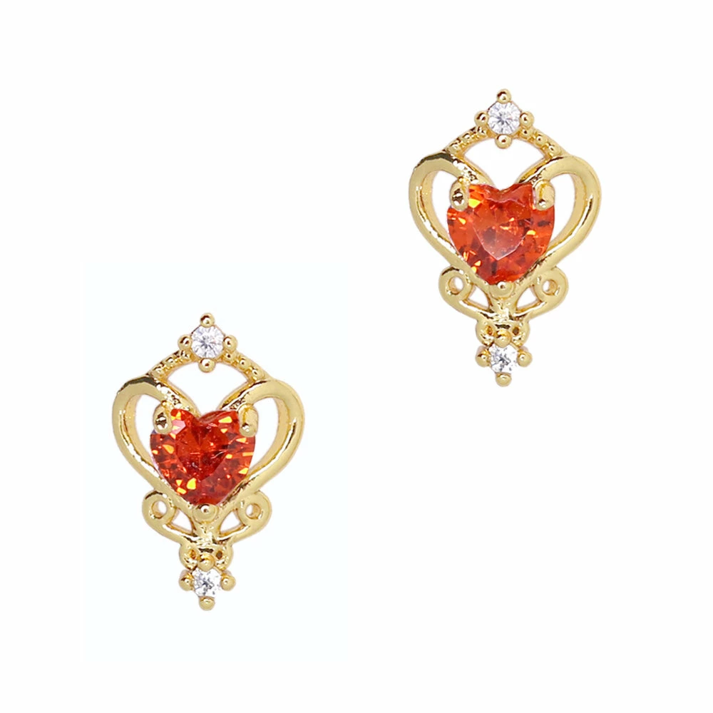 Daily Charme Pure Heart / Zircon Charm / Red 1 Daily Charme Pure Heart / Zircon Charm / Red
