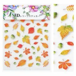 1688 Embossed 3D Nail Art Sticker / Fall Leaves
