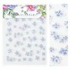 1688 Embossed 3D Nail Art Sticker / Blue Irises
