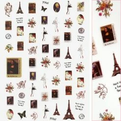 1688 - MeiCaiLin Chic Nail Art Sticker / Parisian