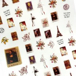 1688 - MeiCaiLin Chic Nail Art Sticker / Parisian