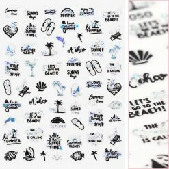 1688 - MeiCaiLin Chic Nail Art Sticker / Summer Vibes Summer Nails