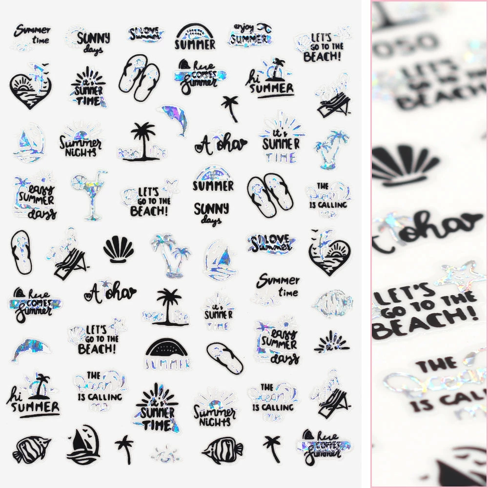 1688 - MeiCaiLin Chic Nail Art Sticker / Summer Vibes Summer Nails 1 1688 - MeiCaiLin Chic Nail Art Sticker / Summer Vibes Summer Nails