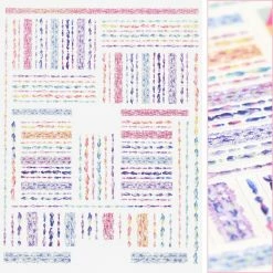 Tensor Chic Nail Art Sticker / Pastel Tweed