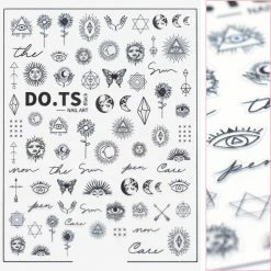 Tensor Chic Nail Art Sticker / Mystical Elements / Black