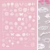 Tensor New Arrivals Chic Nail Art Sticker / Mystical Elements / White