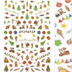 1688 - MeiCaiLin Holiday Cute Nail Art Sticker / Santa