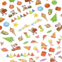 1688 - MeiCaiLin Holiday Cute Nail Art Sticker / Santa