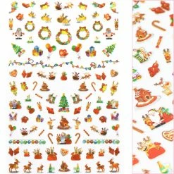 1688 - MeiCaiLin Holiday Cute Nail Art Sticker / Party Candy Nails - 20% Off