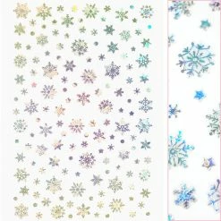 1688 - MeiCaiLin Holiday Snowflake Nail Art Sticker / Holographic