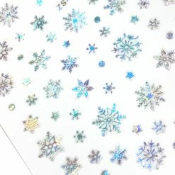 1688 - MeiCaiLin Holiday Snowflake Nail Art Sticker / Holographic