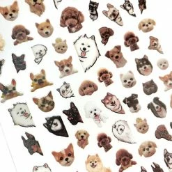 1688 - MeiCaiLin Furry Friends Nail Art Sticker / Cute Pups
