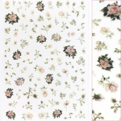 1688 - MeiCaiLin Floral Nail Art Sticker / Vintage Roses