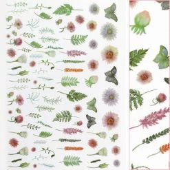 1688 - MeiCaiLin Floral Nail Art Sticker / Pastel Flora