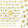 Tensor Floral Nail Art Sticker / Golden Flower