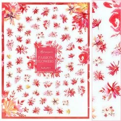Tensor Floral Nail Art Sticker / Passion Flower