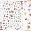 Tensor Floral Nail Art Sticker / Cottage Garden