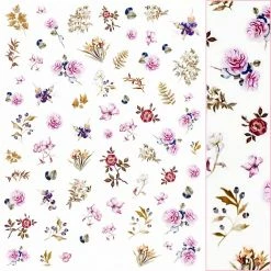 Tensor Floral Nail Art Sticker / Camellia Garden