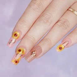 Tensor Floral Nail Art Sticker / Sunflower Dreams