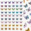 Julia Holographic Butterfly Nail Art Sticker / Pastel Dream