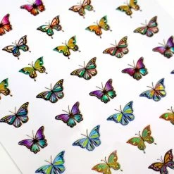 Julia Best Sellers Holographic Butterfly Nail Art Sticker / Le Papillon